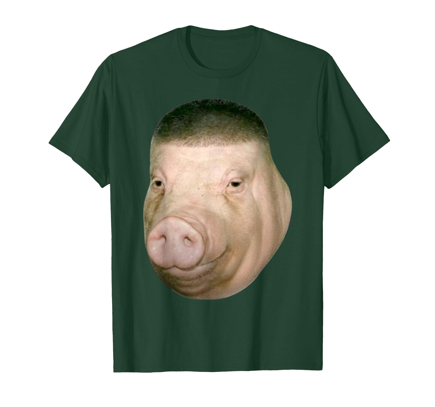 Wigger Pig Fade Buzz Haircut Funny Meme Brainrot Unhinged T-Shirt