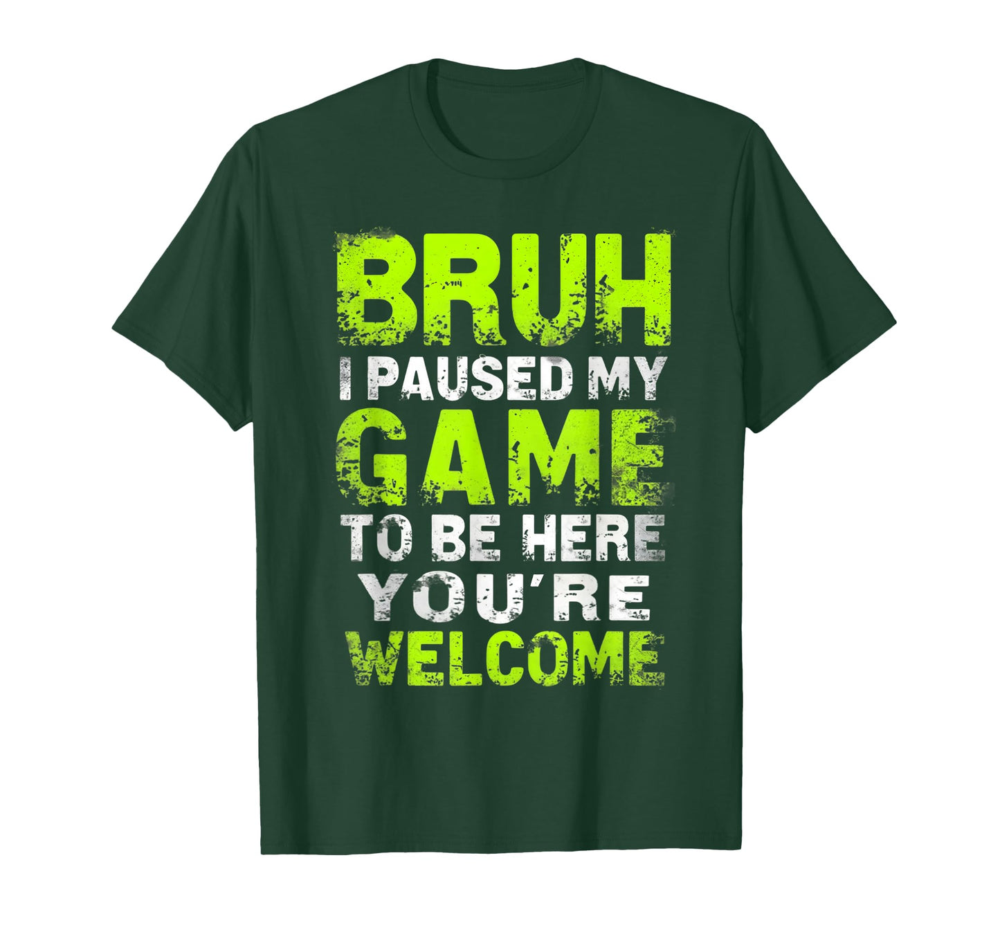 Bruh i paused my game to be here gaming gamer video game boy T-Shirt