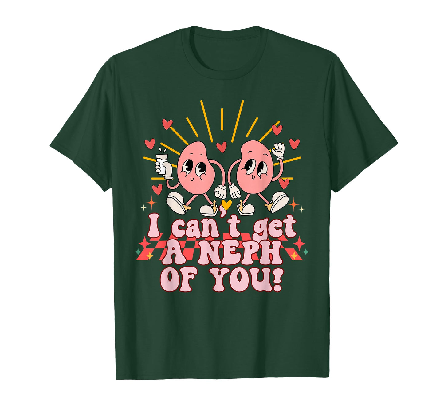 Kidney Dialysis Nurse Nephrology Tech Awareness Valentines T-Shirt