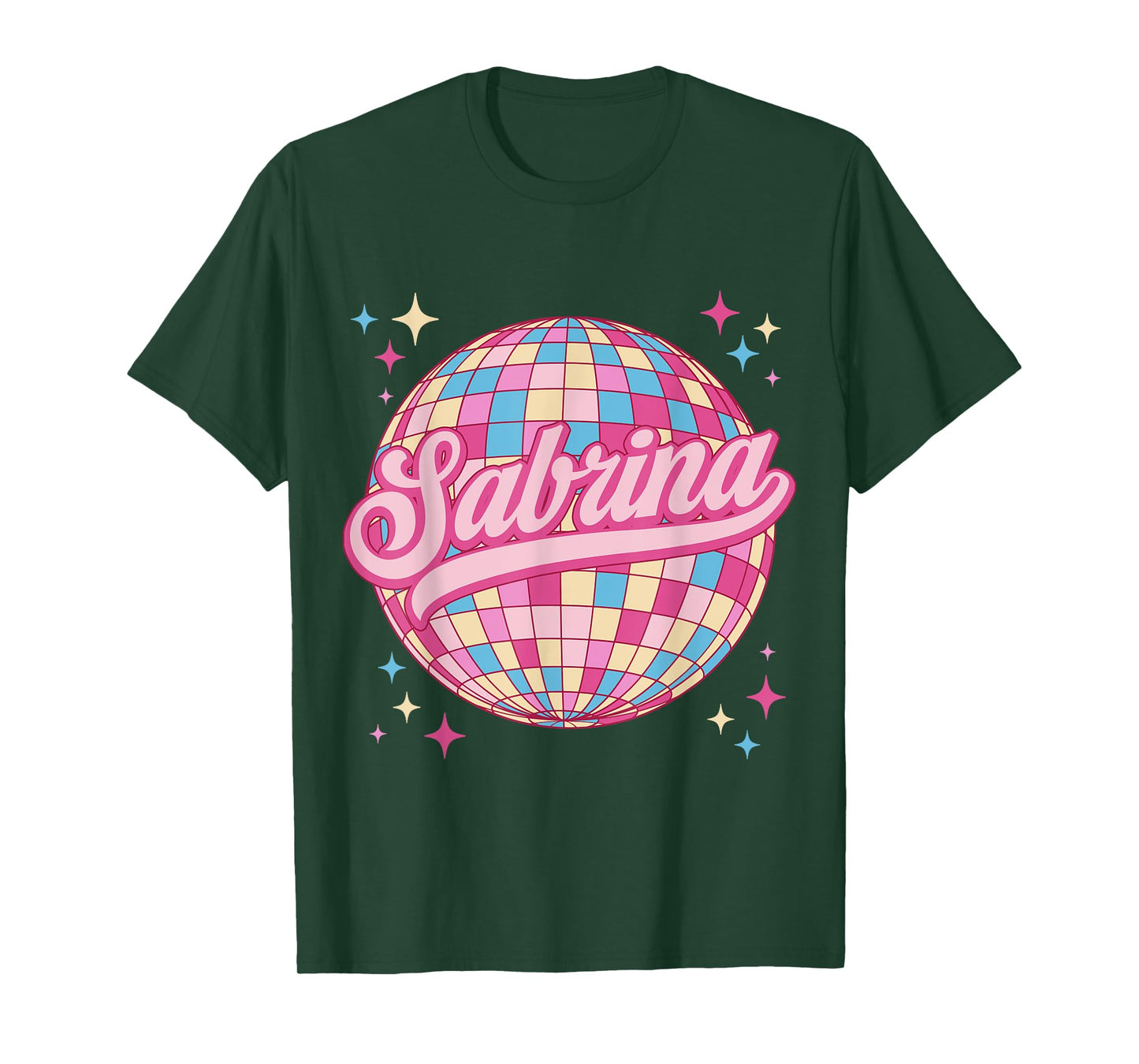 Retro Sabrina Name Personalized I Love Sabrina Birthday Girl T-Shirt