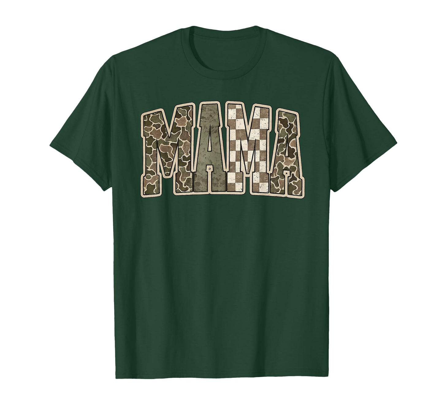 Mama Mommy Happy Mother's Day Mom Life Retro Camouflage T-Shirt