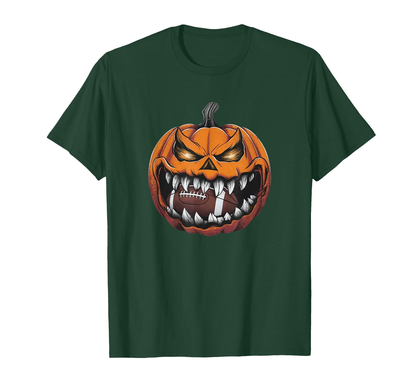 American Football Pumpkin Halloween Sport Fantasy Football T-Shirt