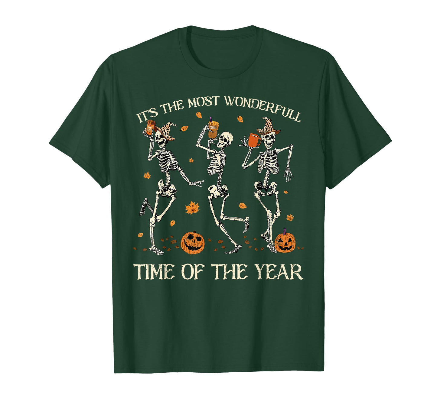 It's The Most Wonderful Time of The Year Skeleton Halloween T-Shirt