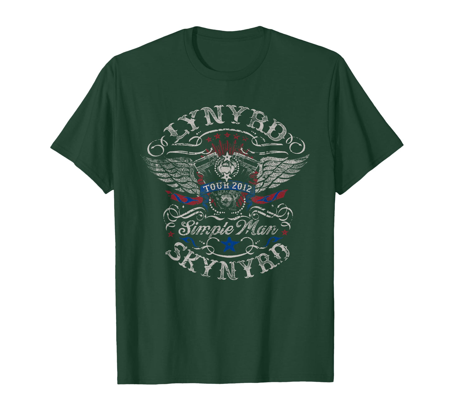 Lynyrd Skynyrd Simple Man Tour 2012 Retro Gifts Artwork T-Shirt