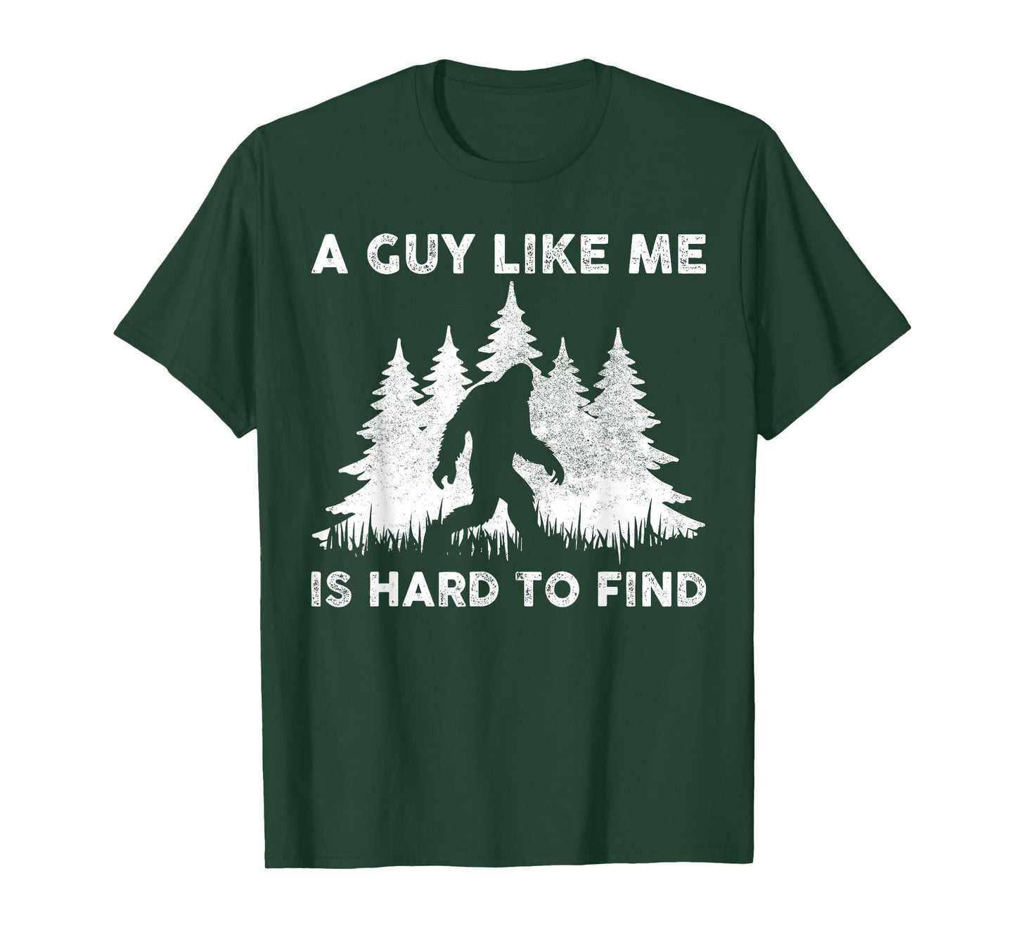 A Guy Like Me is Hard to Fight Retro Bigfoot Men Boy T-Shirt