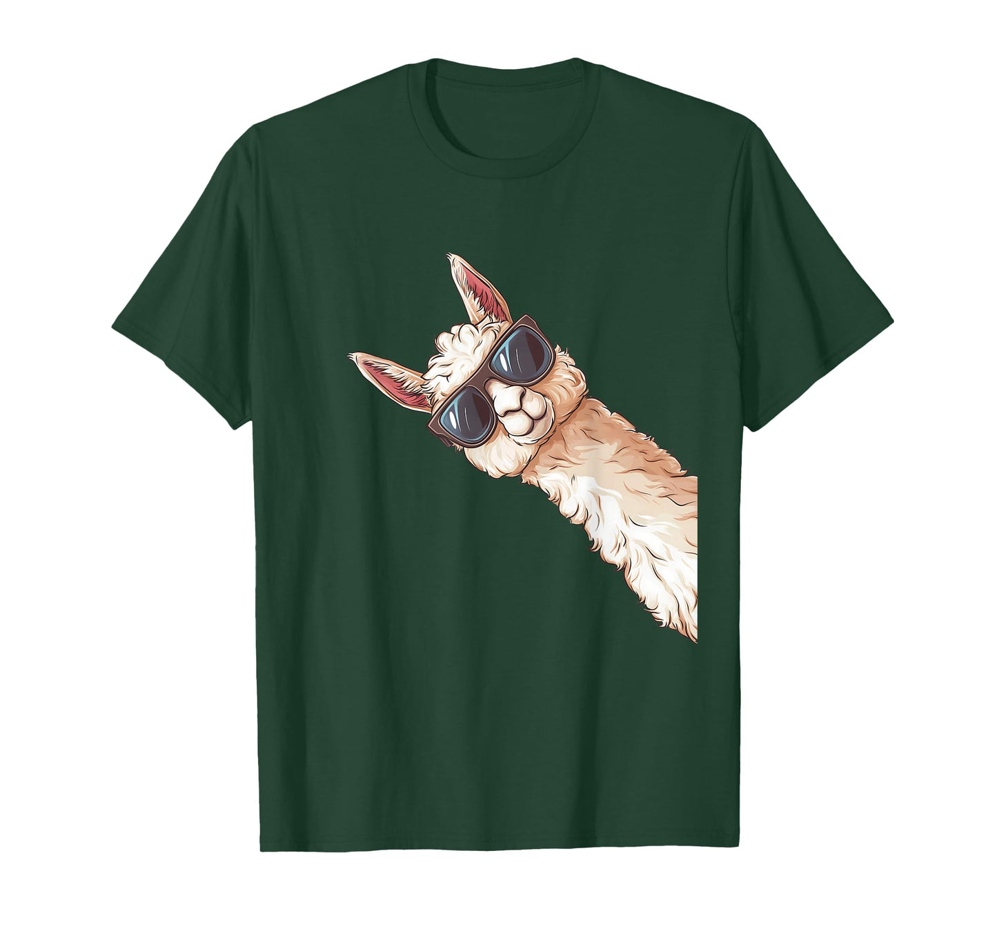 Llama Alpaca Lama Sunglasses T-Shirt