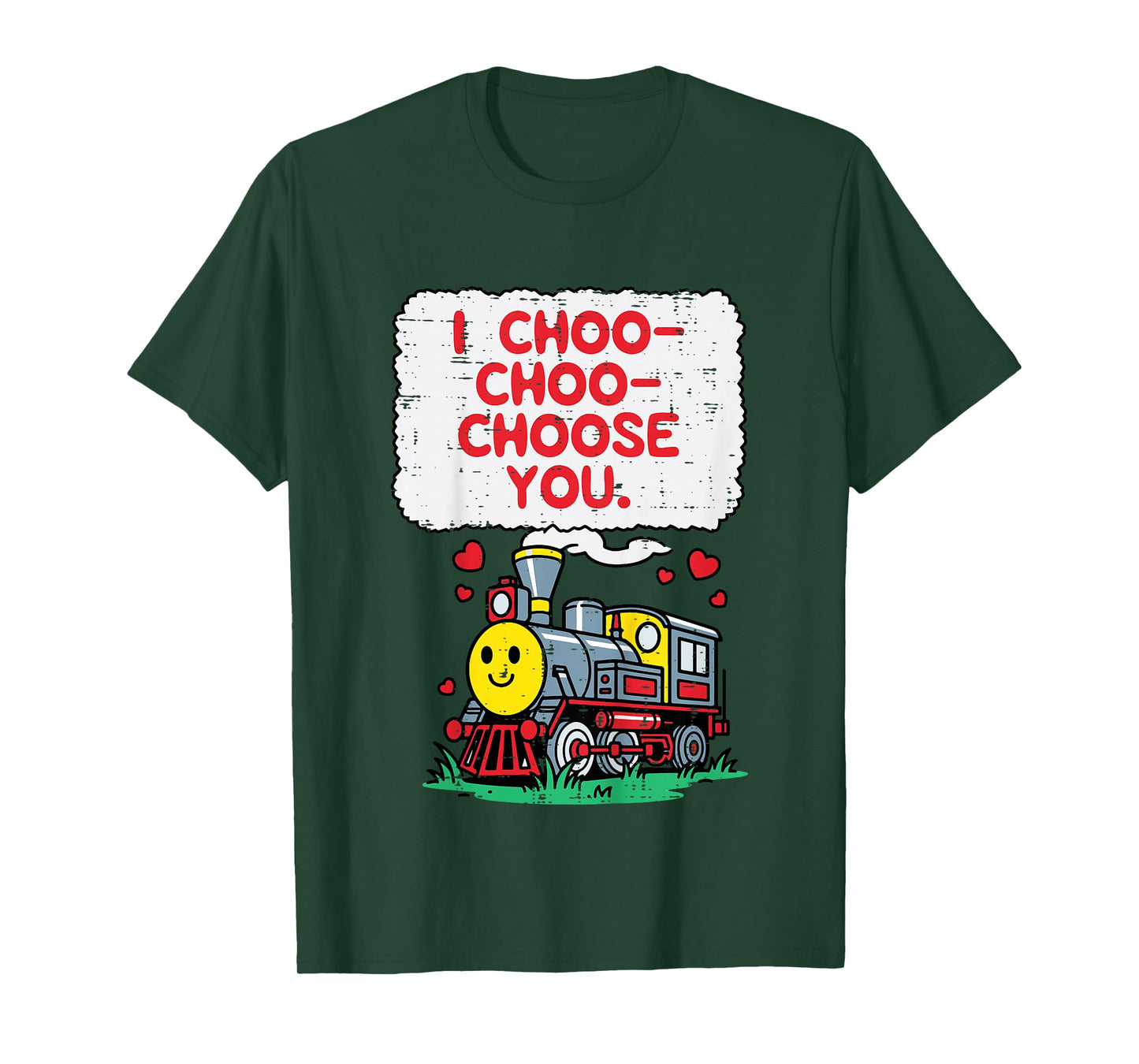 Kids Valentines Day Train I Choo Choose You Boys Kids Toddler T-Shirt