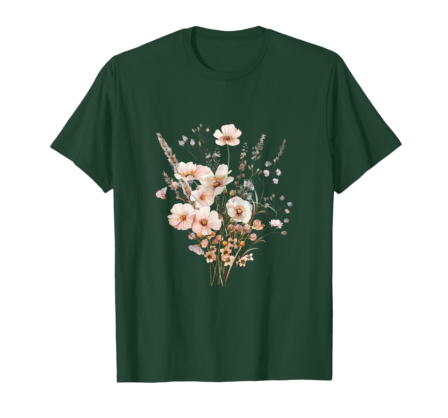 Summer Flower Botanical Nature Lover Floral Art Wildflower T-Shirt for Men Women Kids