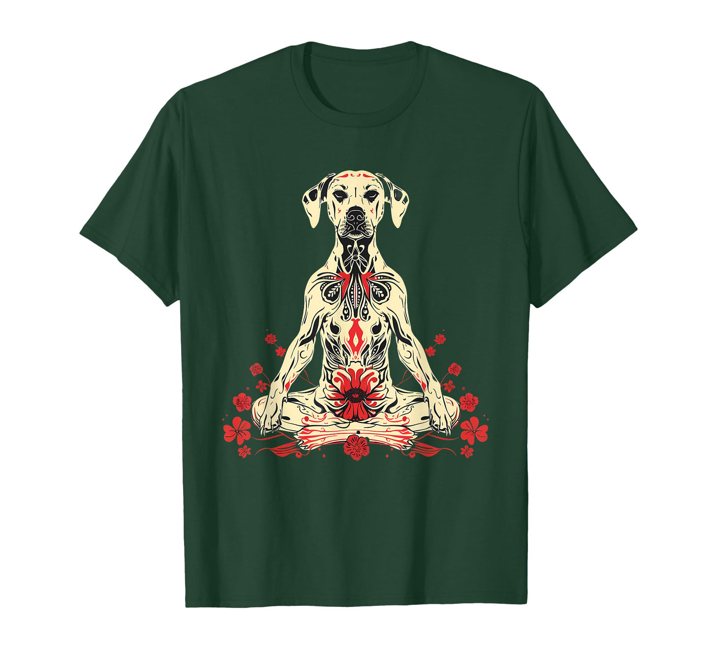 Dog Buddha Meditation Spiritual Yoga Buddhist Spirituality T-Shirt for Men Women Kids