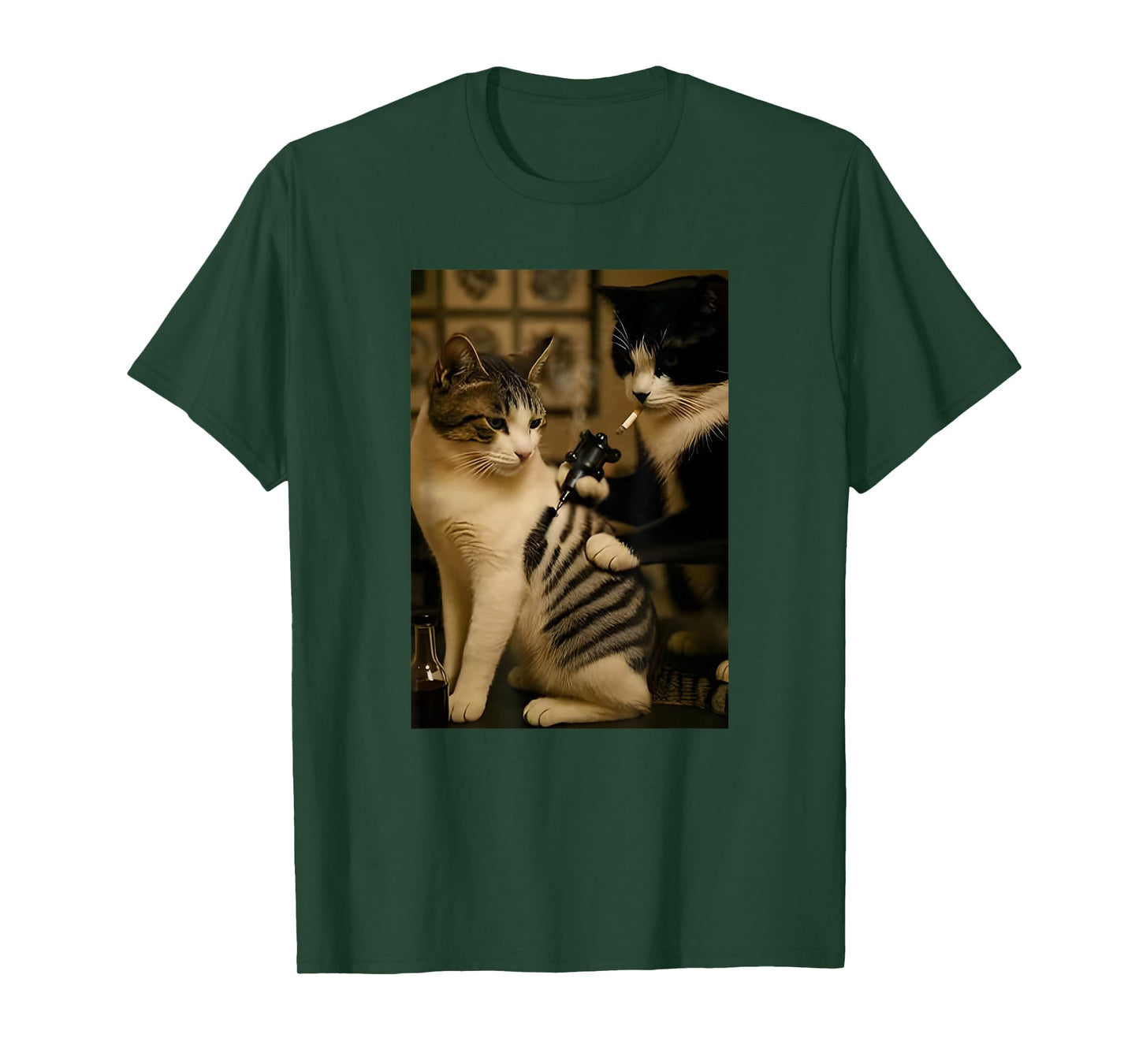 Retro Cat Tattoo Meme, Funny Cat Meme T-Shirt
