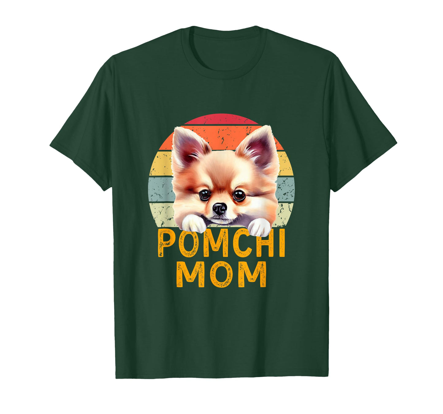 Pomchi Dog Mom Funny Retro Vintage Dogs Owner & Lover T-Shirt