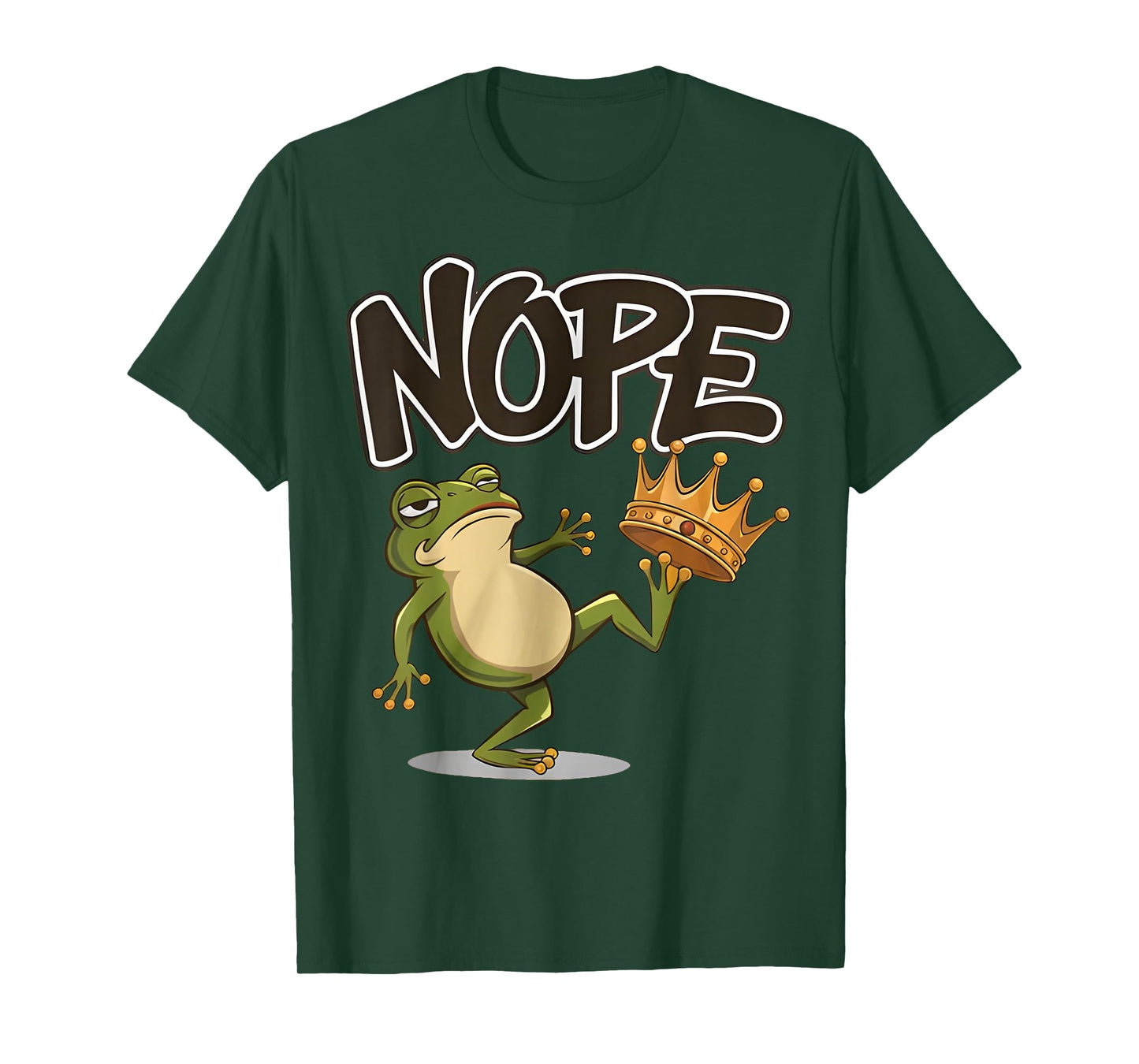No Kings in America Frog Funny Political Meme T-Shirt