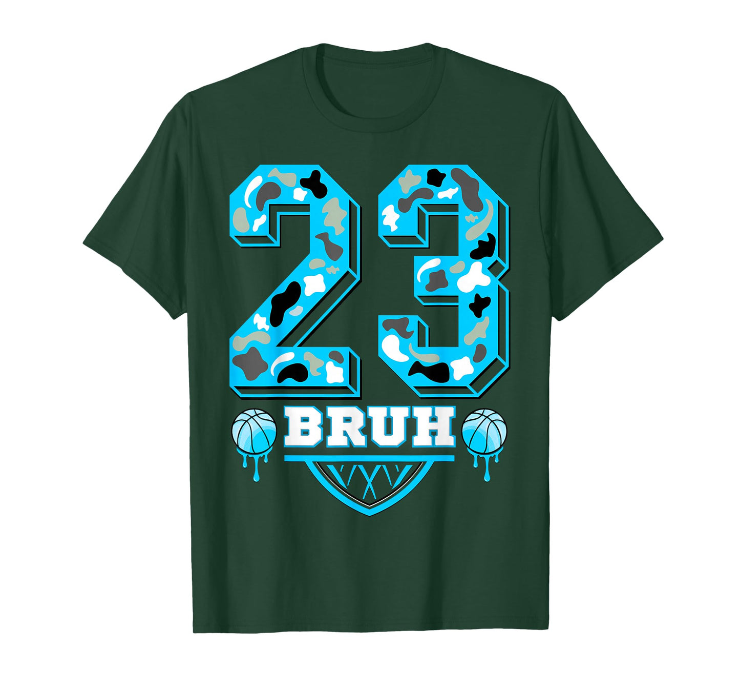 23 Bruh Camo Gamma Blue Matching T-Shirt