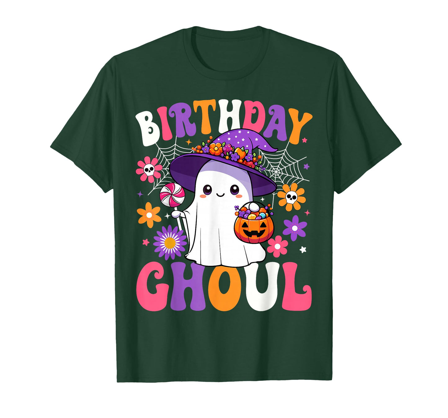 Birthday Ghoul Anniversary Funny Halloween Birthday Ghost T-Shirt