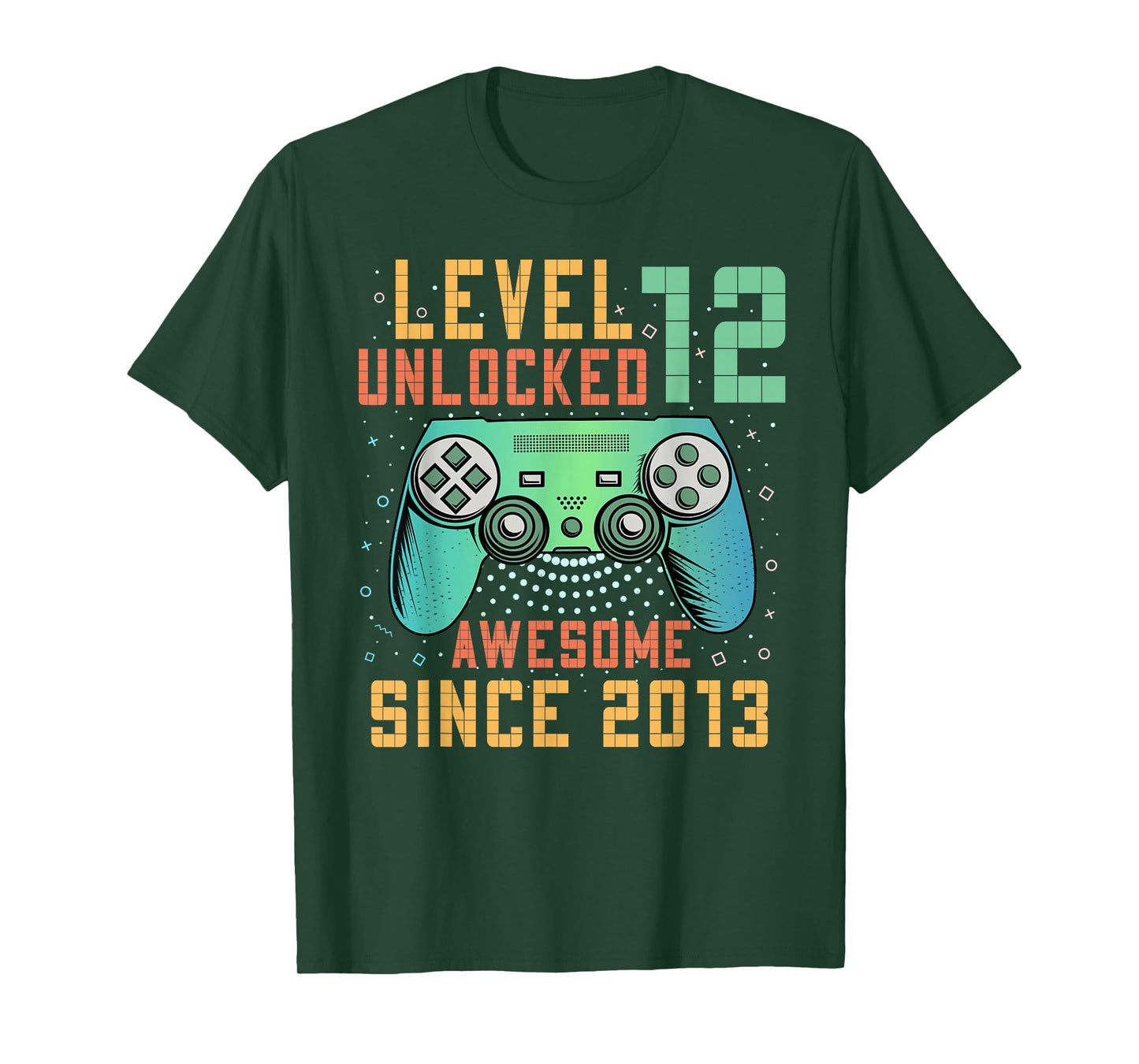 Level 12 Unlocked 12th Birthday 12 Year Old Boy Gifts Gaming T-Shirt