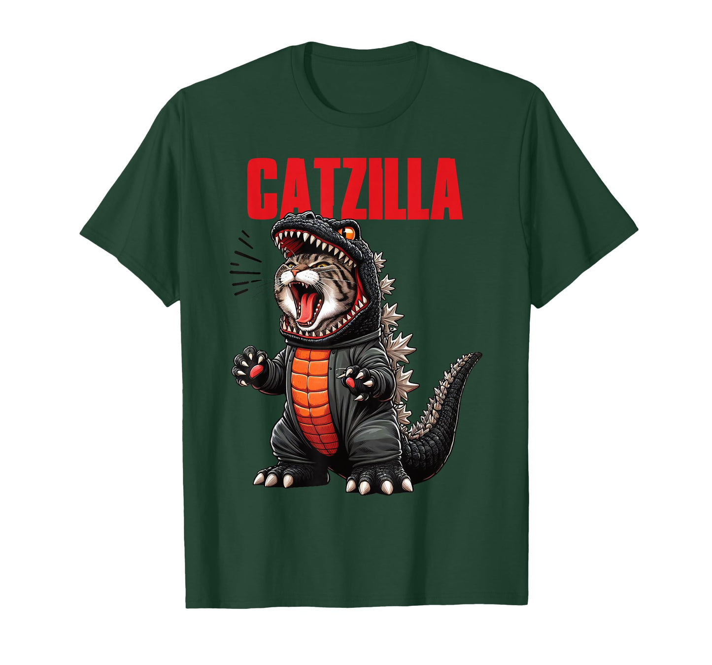 Cute Kitty Catzilla T-Shirt for Cat Moms & Dads