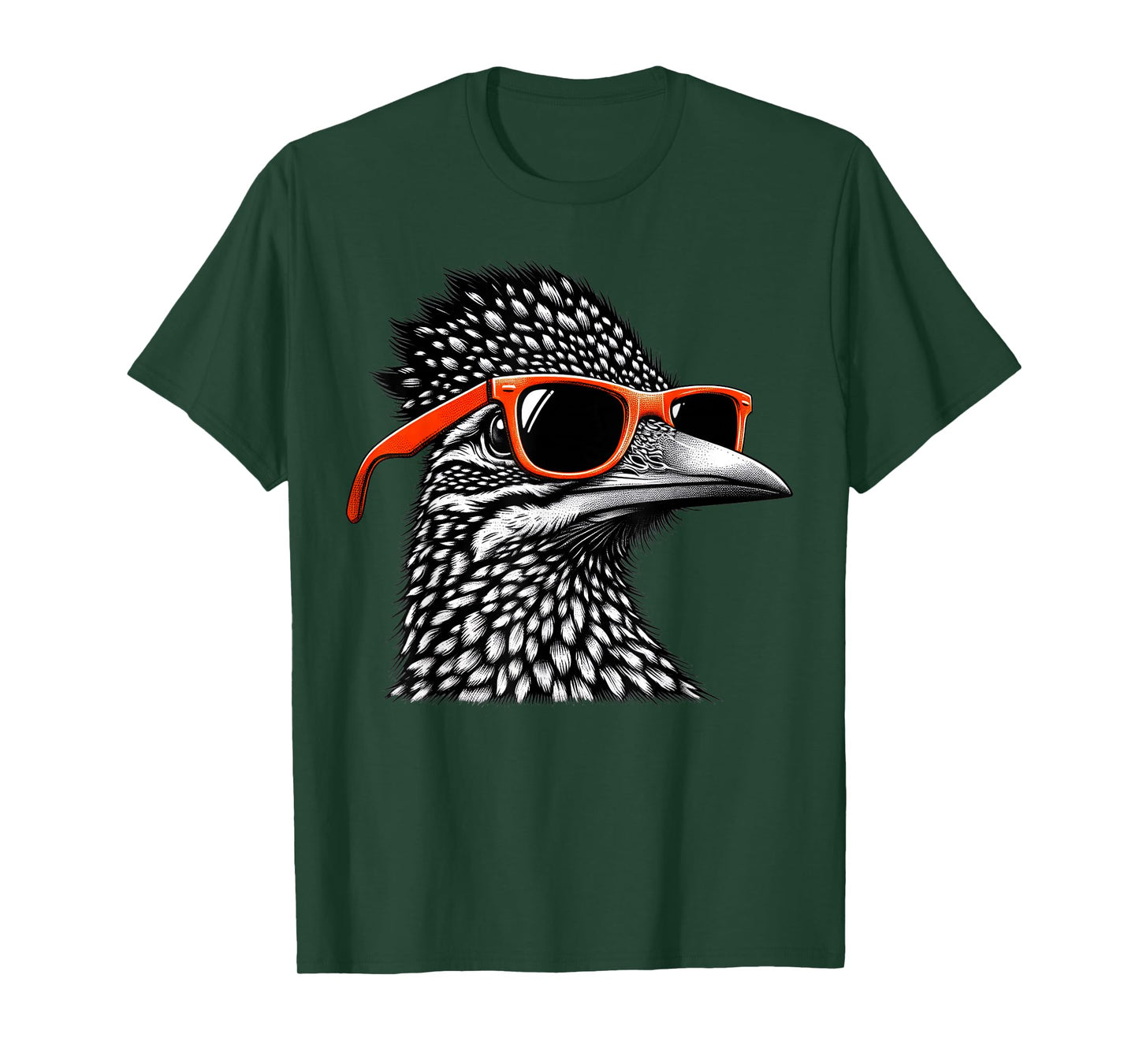 Cool Roadrunner Bird Wearing Sunglasses Graphic Art T-Shirt