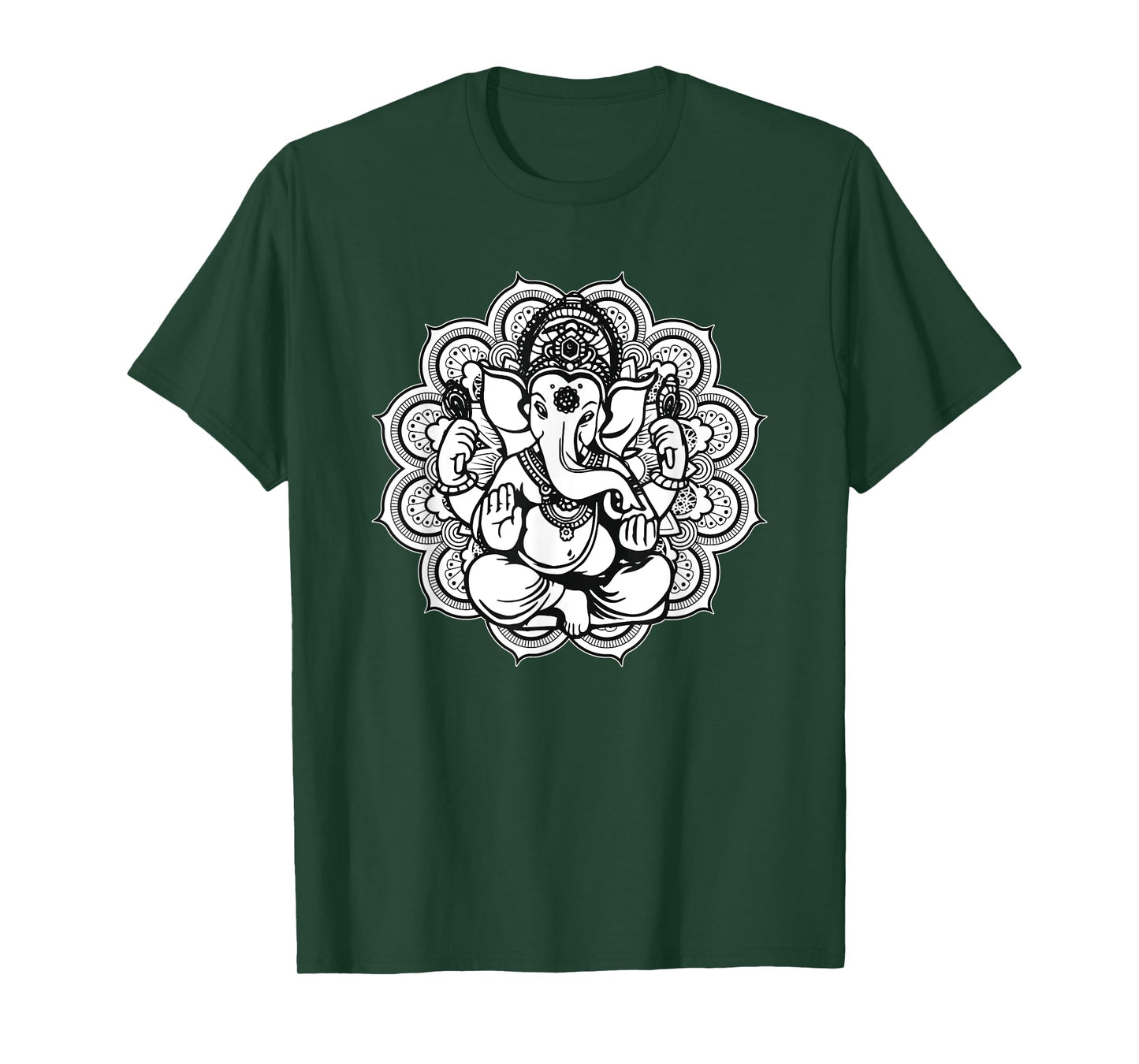 Ganesh Ganesha Elephant Mandala India Art Indian God Hindu T-Shirt