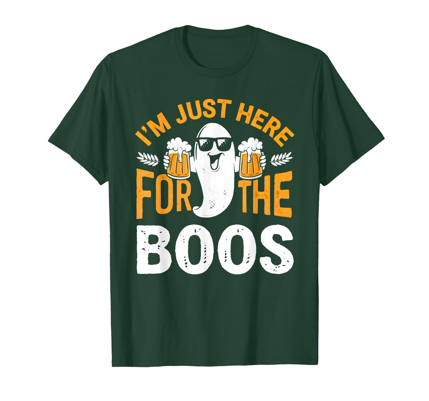 I'm Just Here For The Boos Ghost Funny Halloween Costume T-Shirt