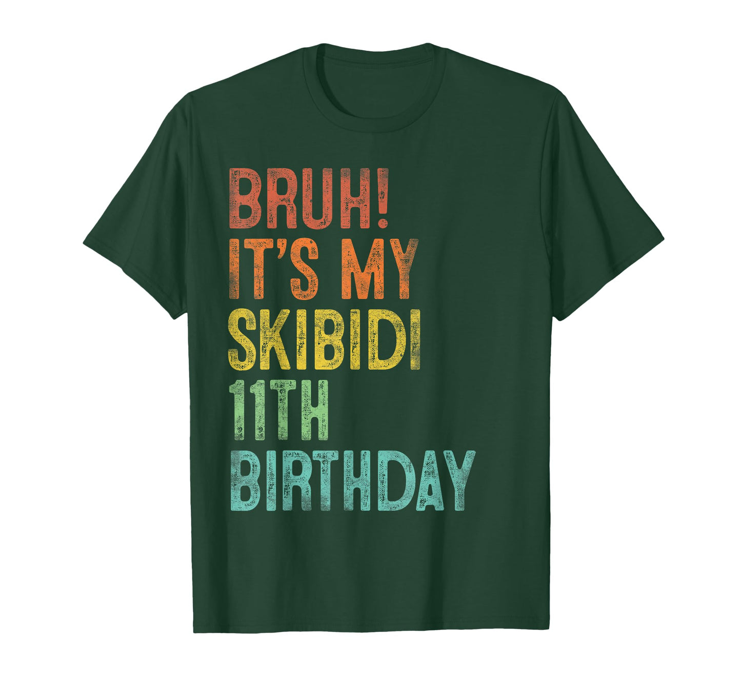 Bruh It's My Skibidi 11th Birthday Gifts 11 Years Old Boys T-Shirt
