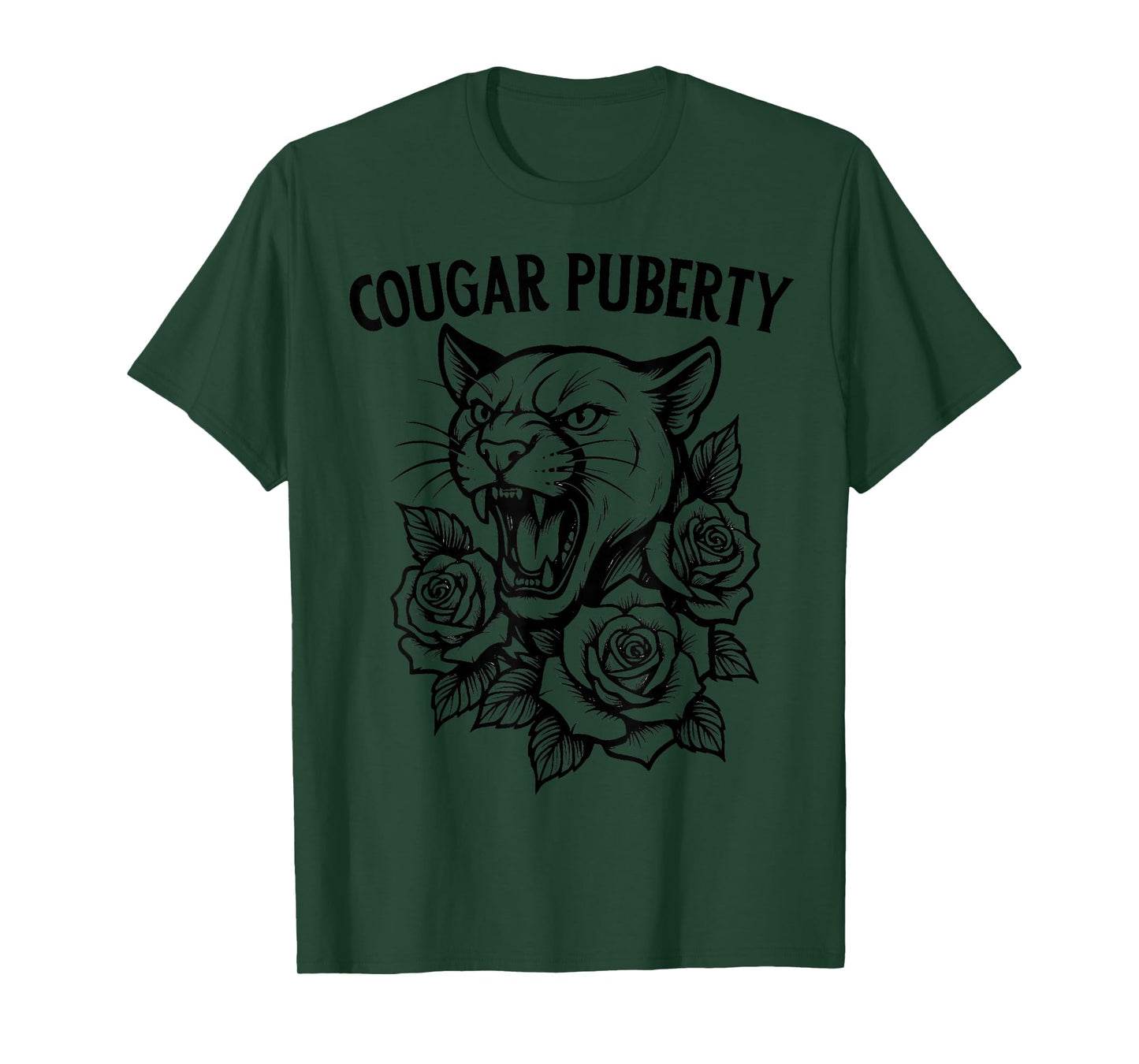 Cougar Puberty Funny Menopause Perimenopause T-Shirt