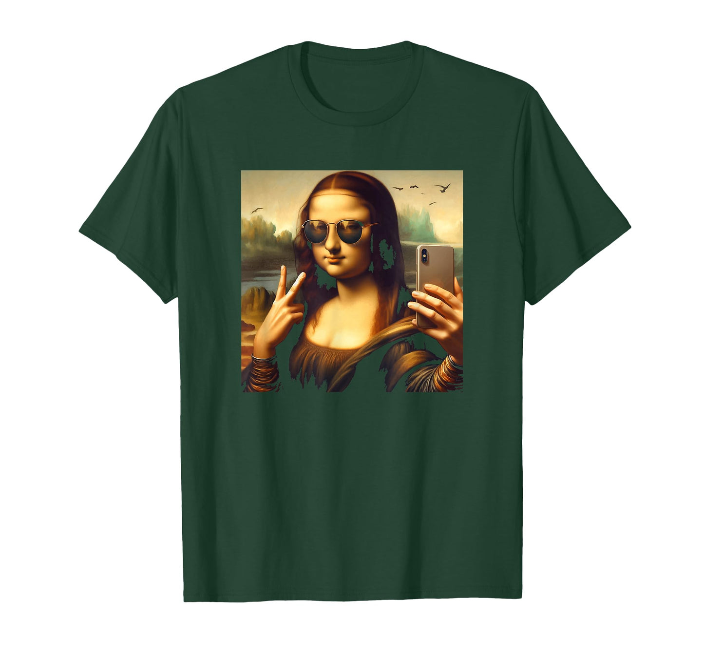 Mona Lisa Sunglasses and Selfie T-Shirt