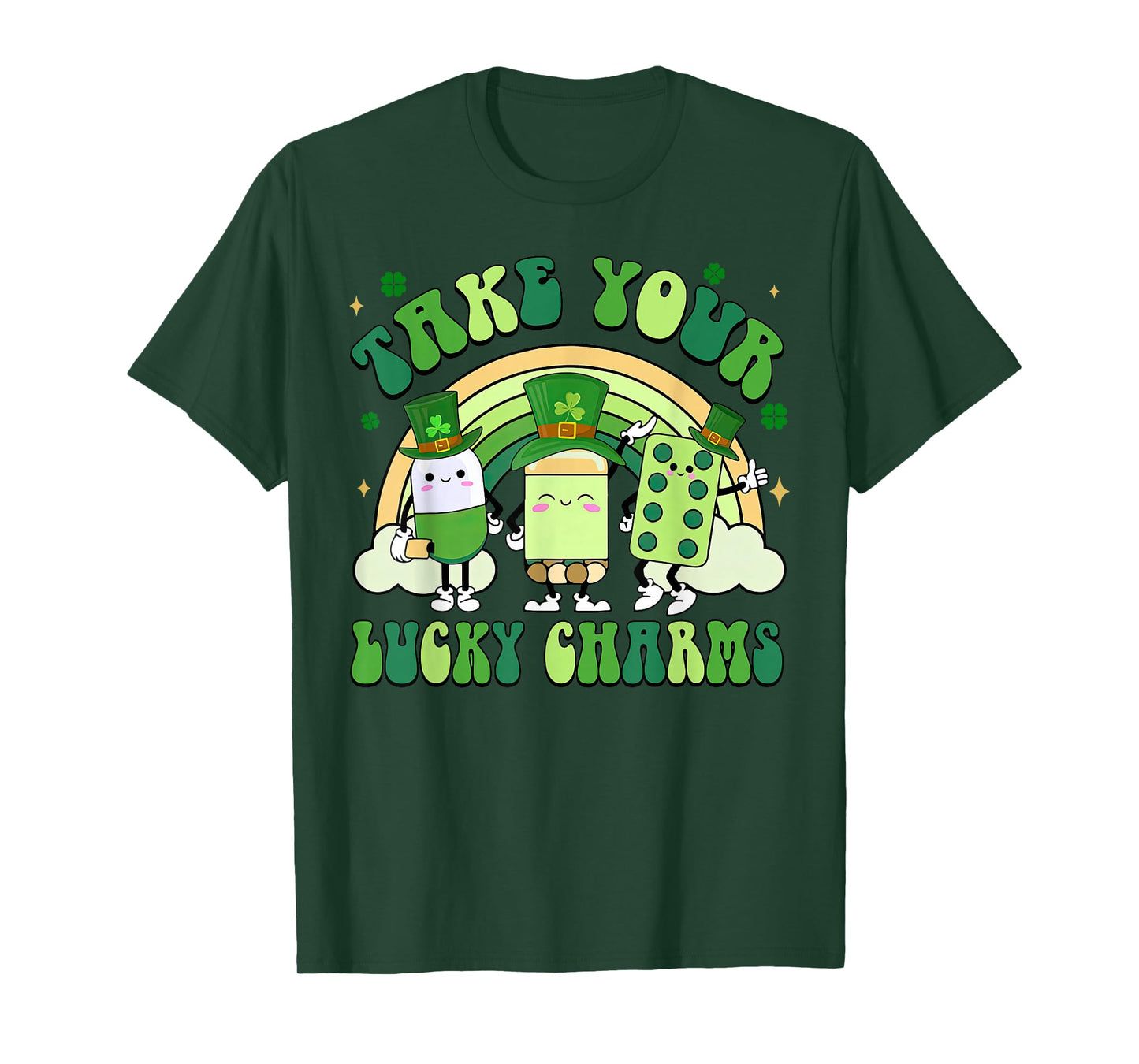 Take Your Lucky Charms Pharmacy Technician St Patrick's Day T-Shirt