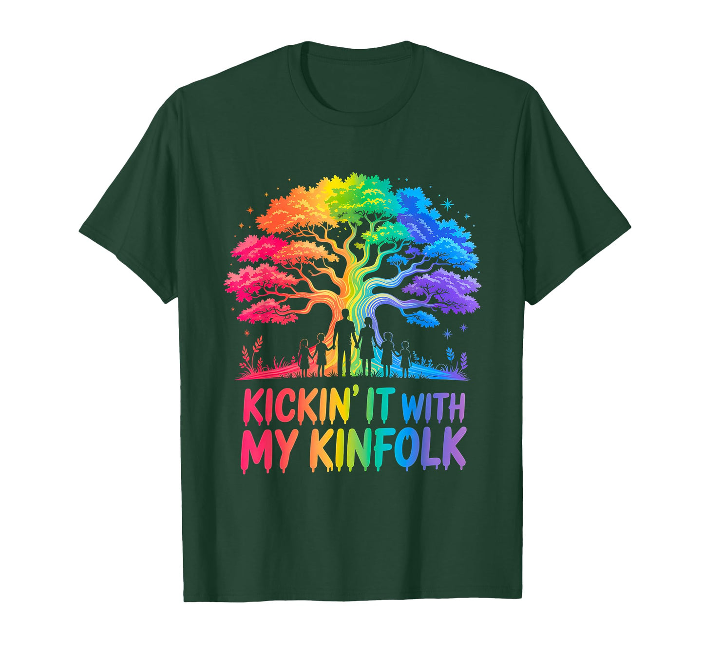 Kickin' It with My Kinfolk Funny Family Reunion T-Shirt