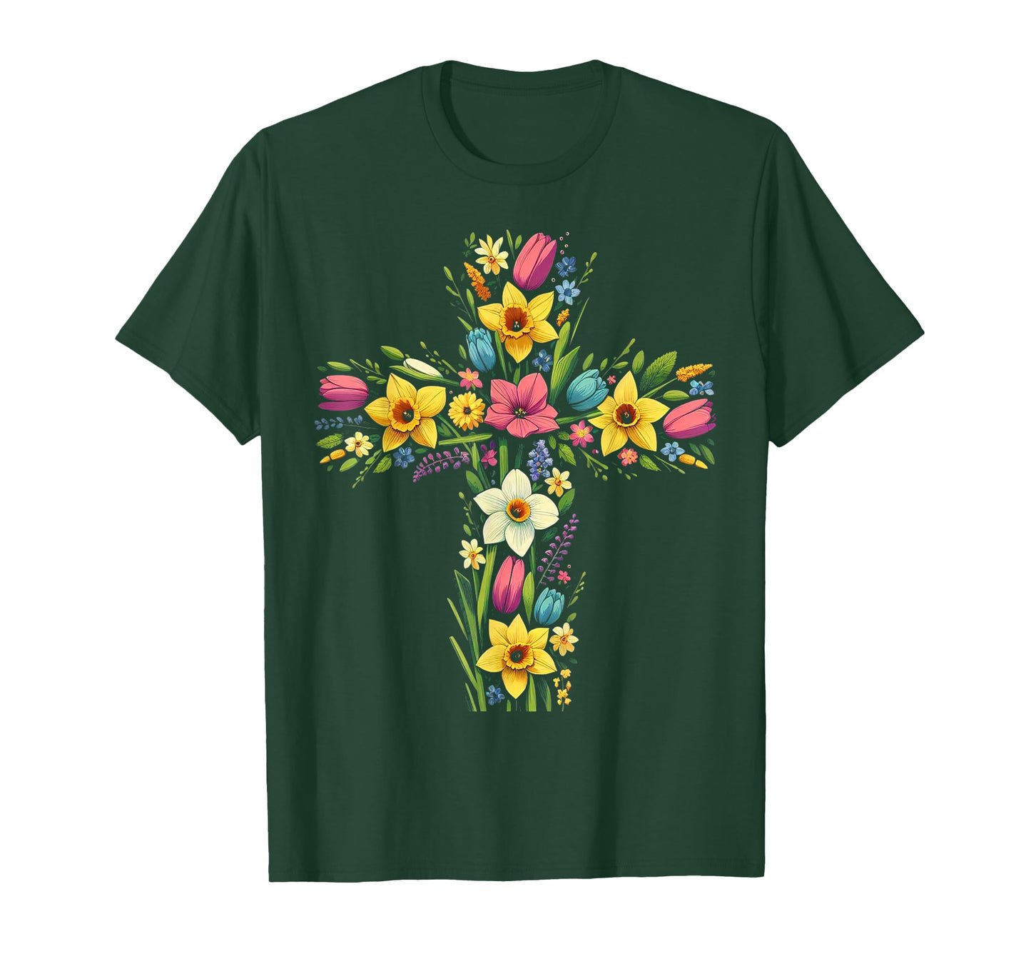 Christian Religious Cross Jesus Christ Faith and Worship T-Shirt