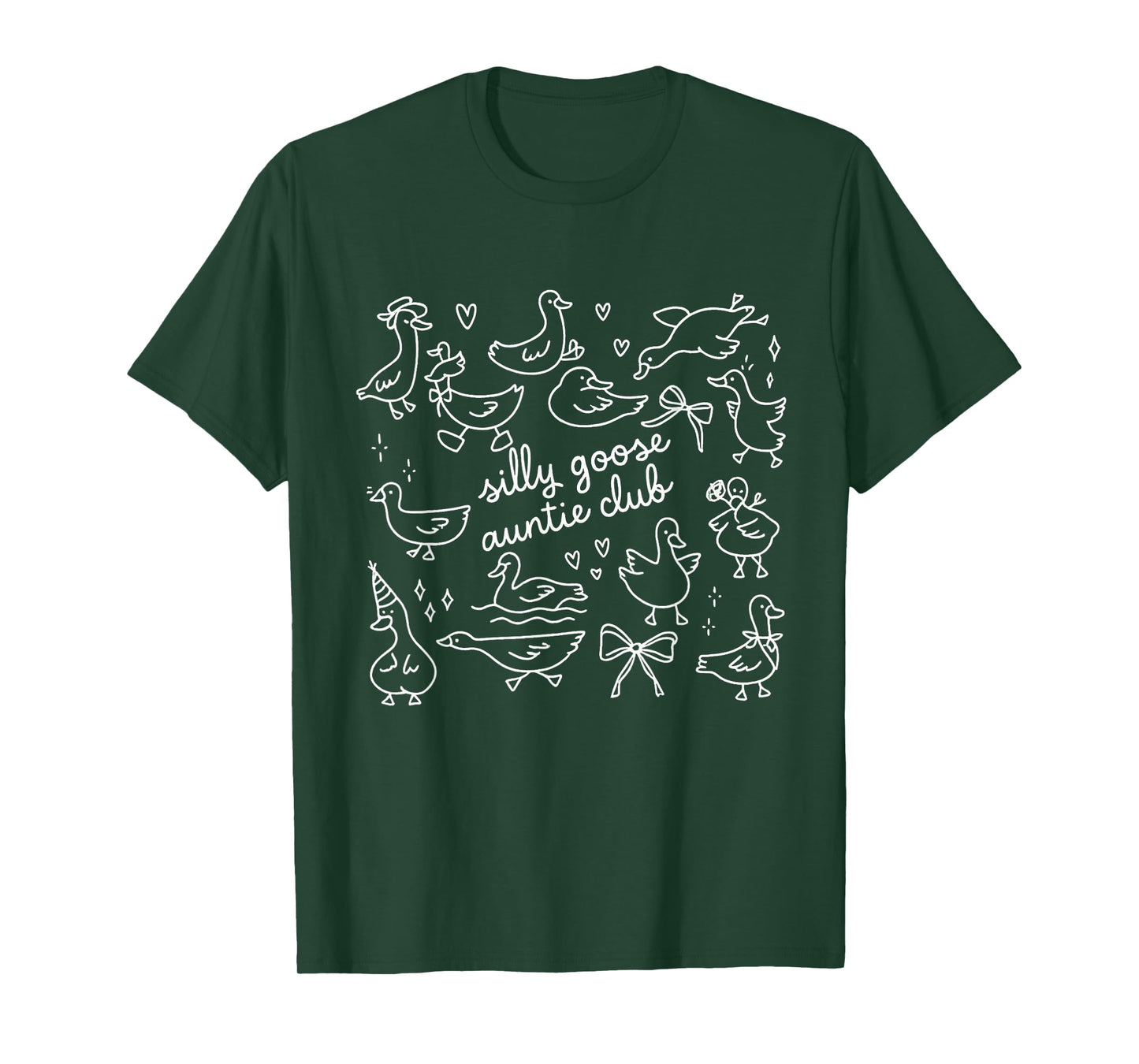 Aunt Silly Goose Auntie Club Pregnancy for Women Funny T-Shirt