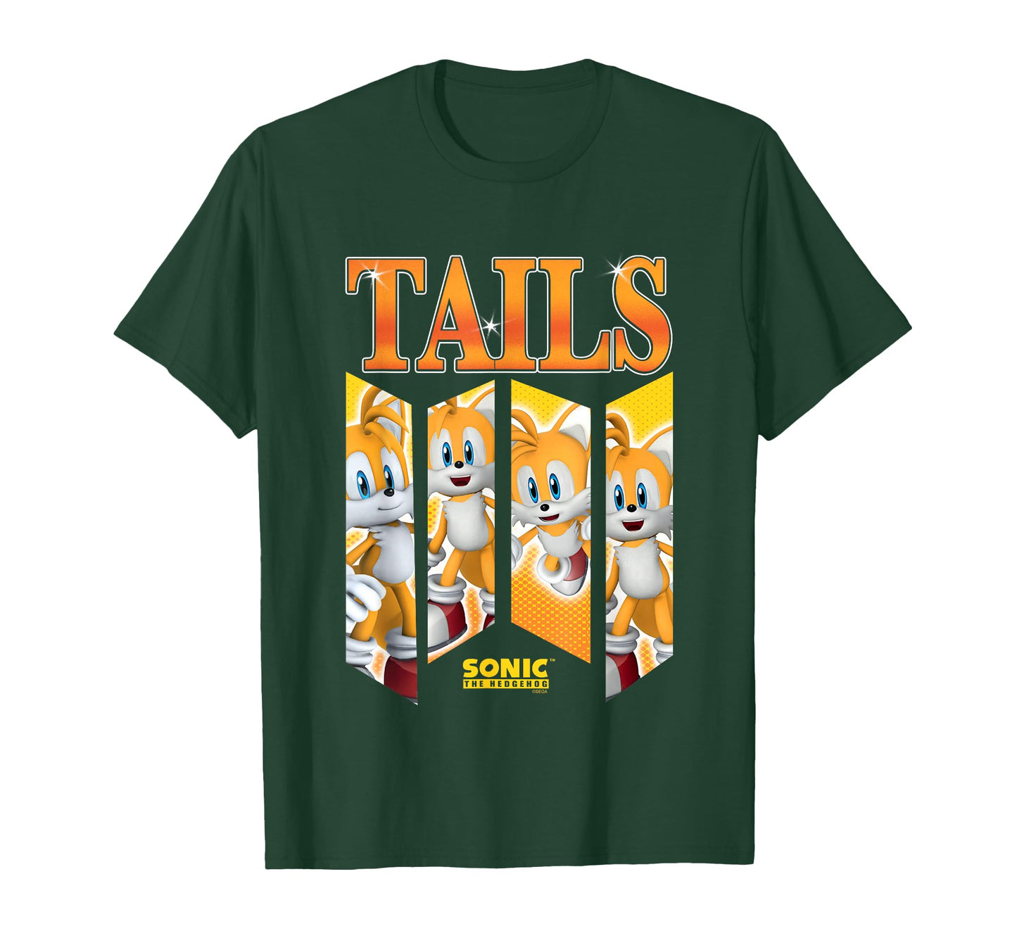 Sonic The Hedgehog Tails Speed & Shine Panels T-Shirt