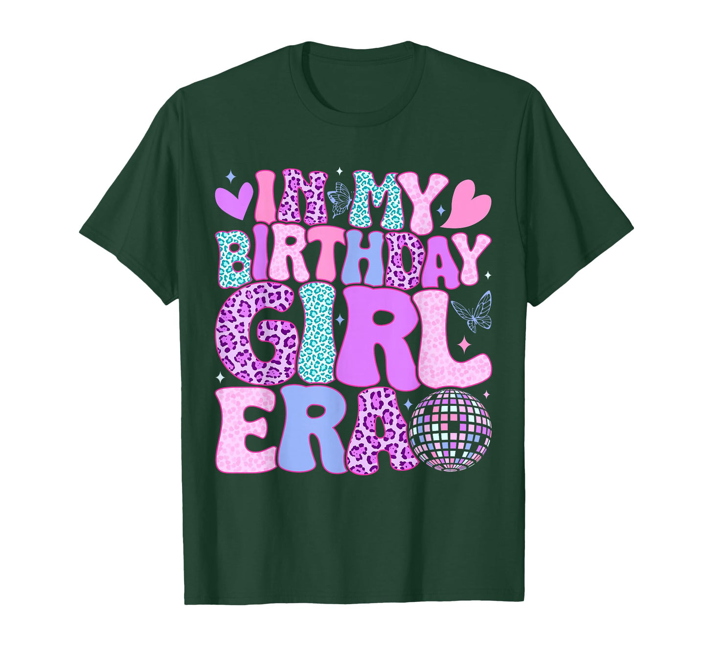 Groovy In My Birthday Girl Era Retro Women Teens Kids Bday T-Shirt