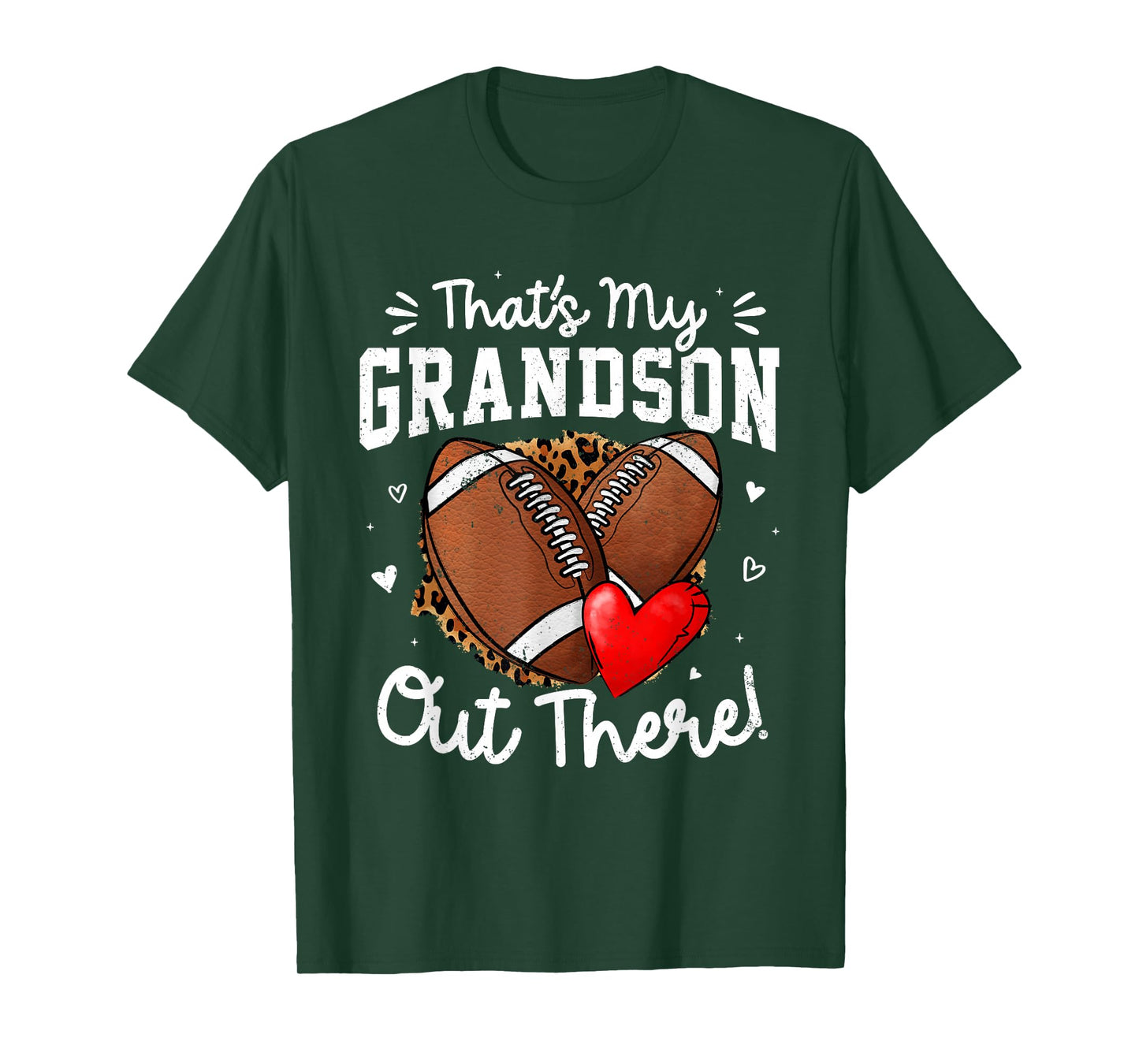 That's My Grandson Out There Funny Football Grandma T-Shirt