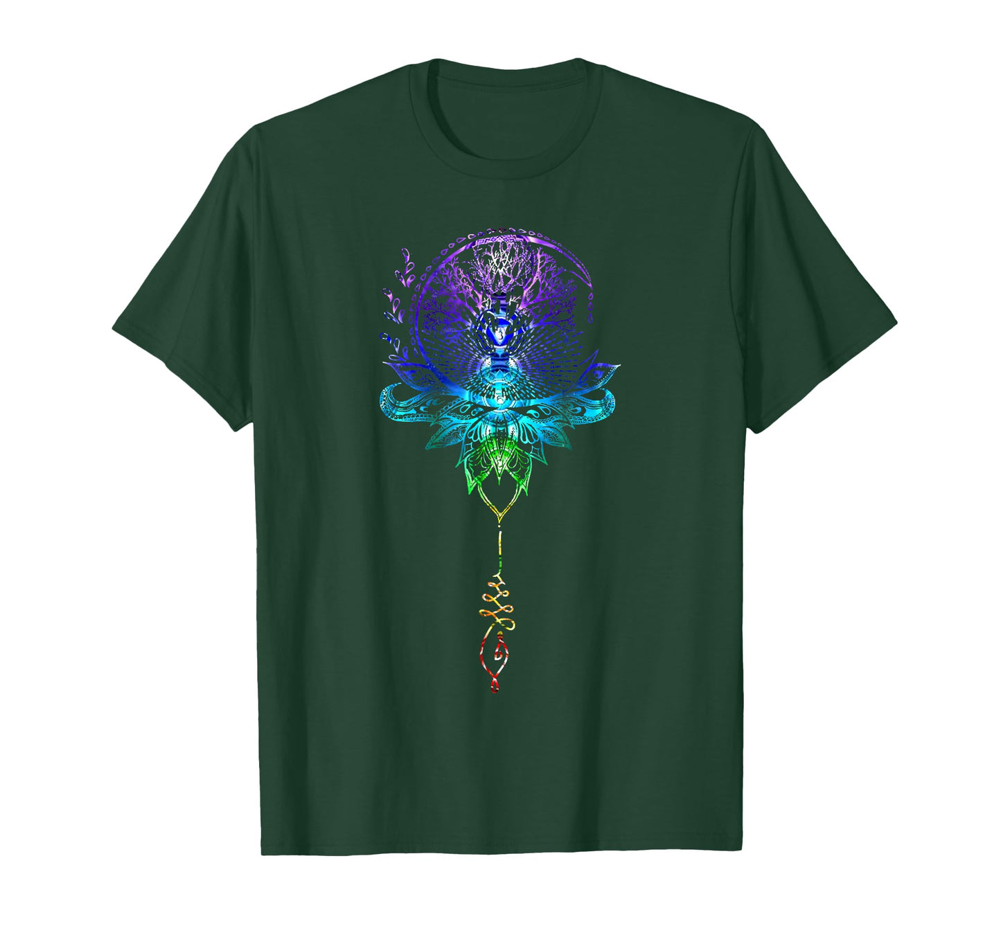 Mandala Lotus Unalome Tree of Life Chakra T-Shirt