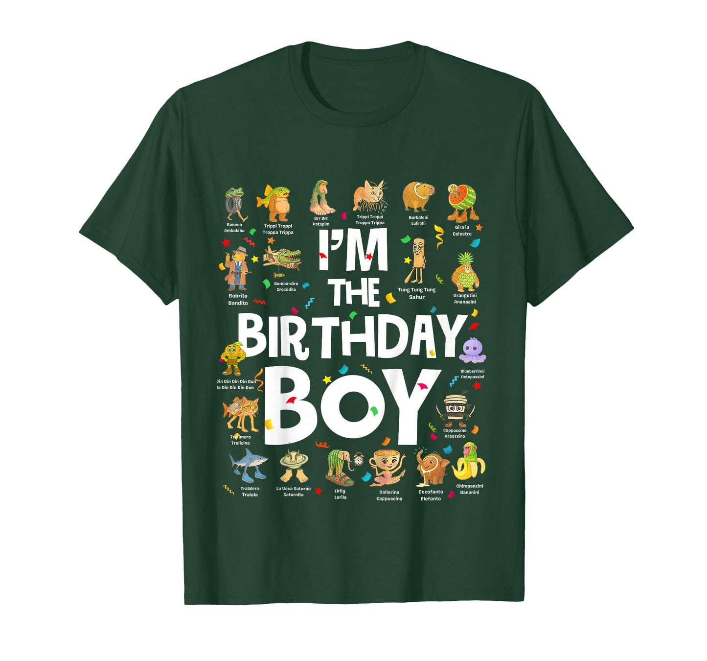 Kids Funny I'm The Birthday Boy Bday Italian Meme T-Shirt