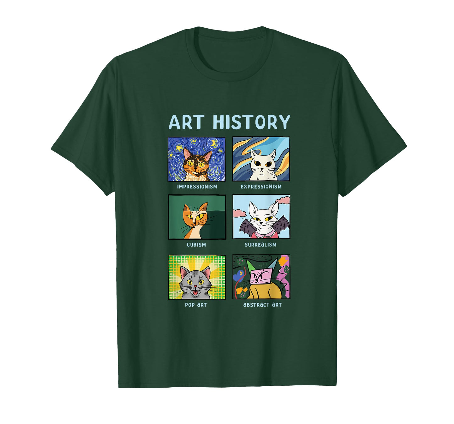 Art History Cats Fine Arts Cat for Art Collector T-Shirt