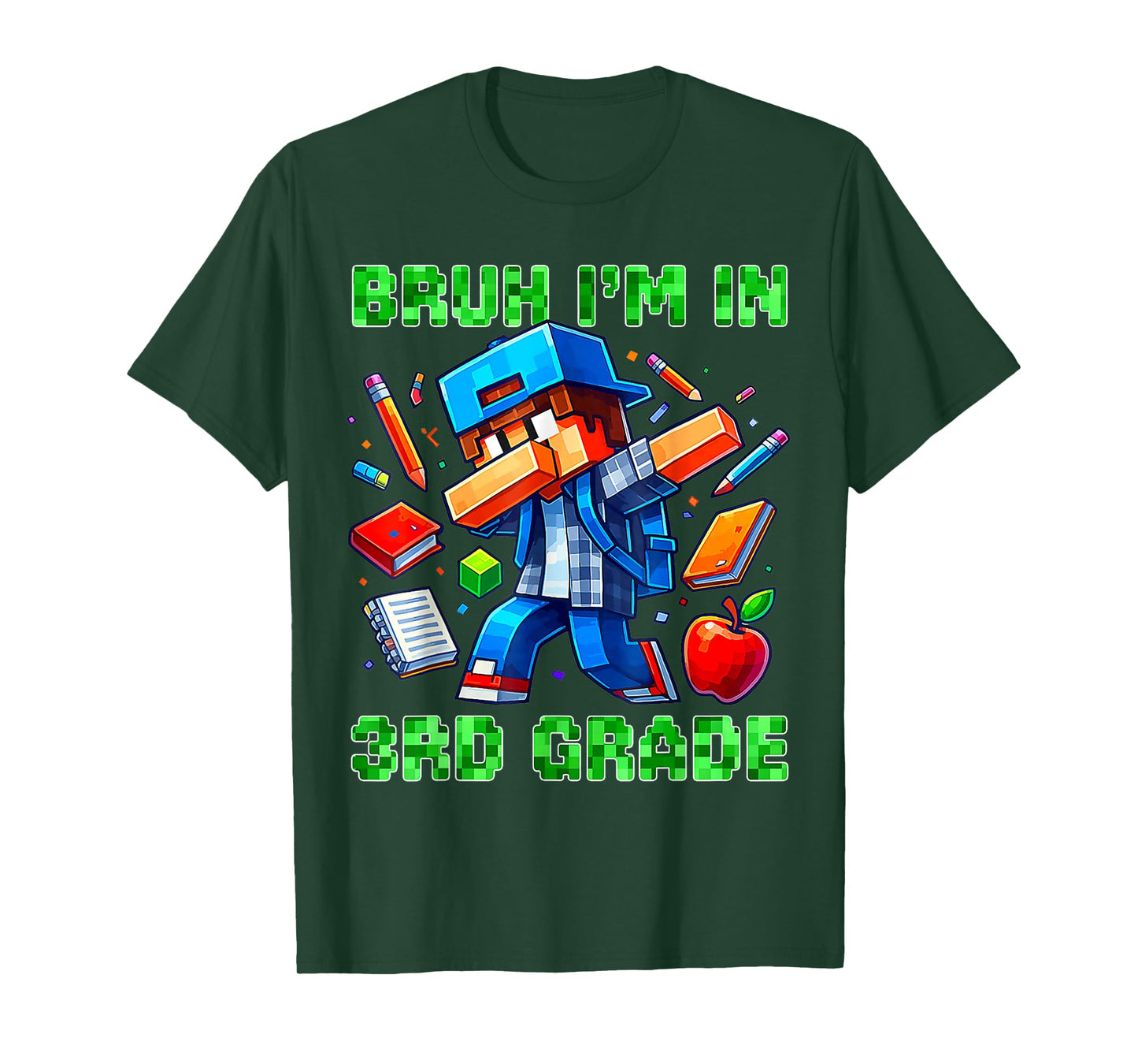 Bruh I'm in 3rd Grade Dabbing Gamer Back to School Gaming T-Shirt