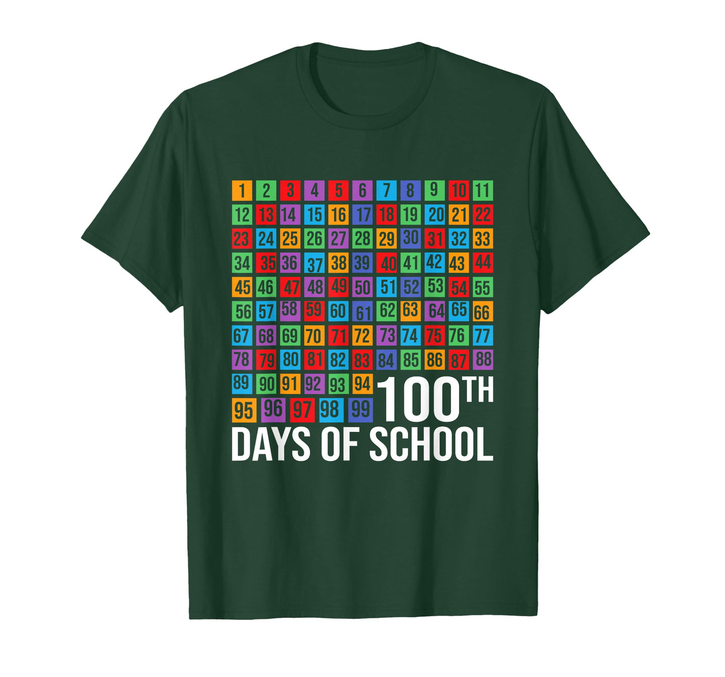 Kids Happy 100th Day of School Teachers Students Boys Girls T-Shirt