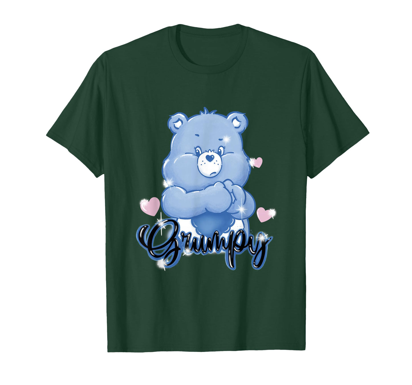 Care Bears Grumpy Bear Old School Graffiti Heart T-Shirt