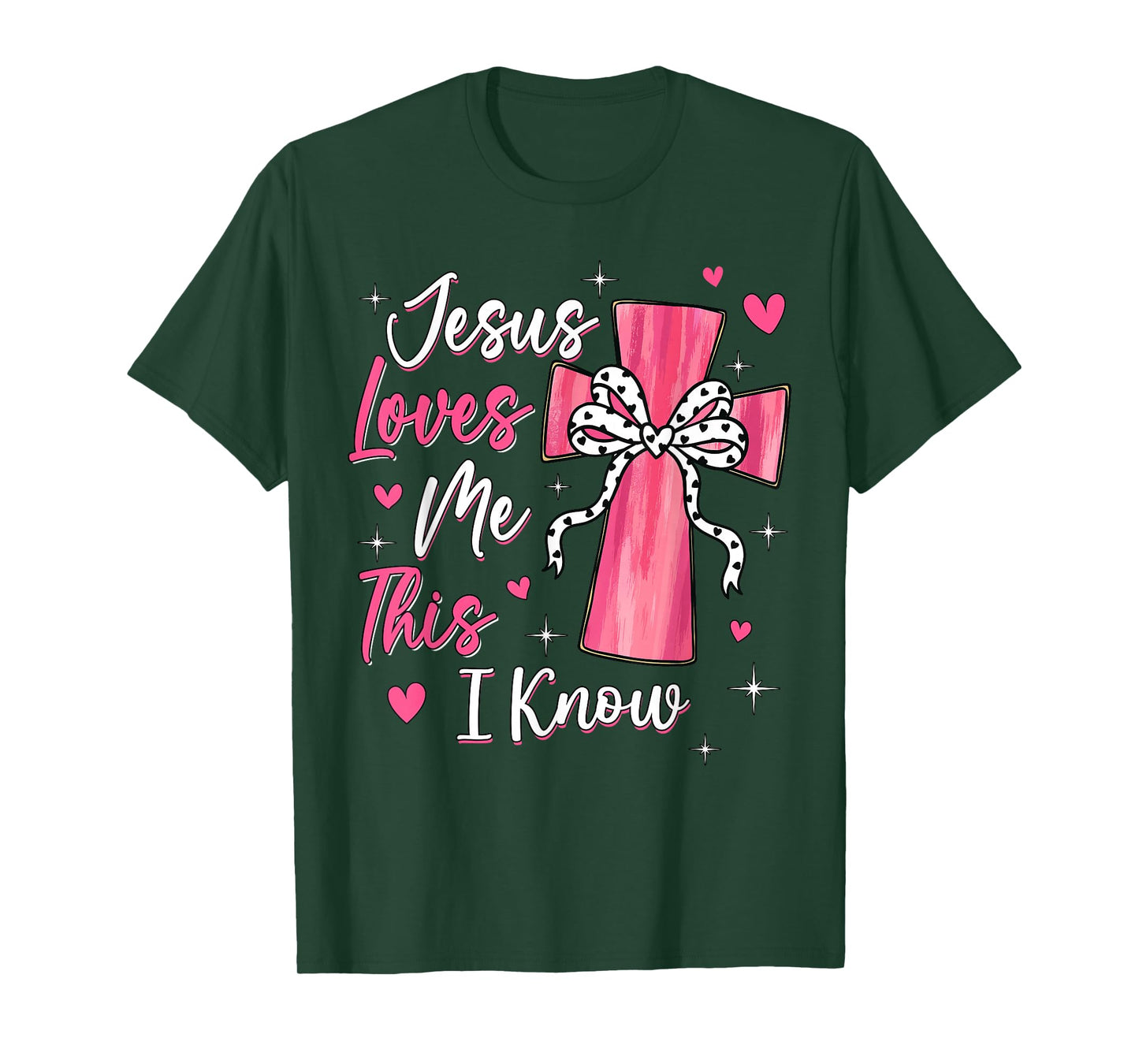 Jesus Loves Me This I Know God Religious Christian Valentine T-Shirt