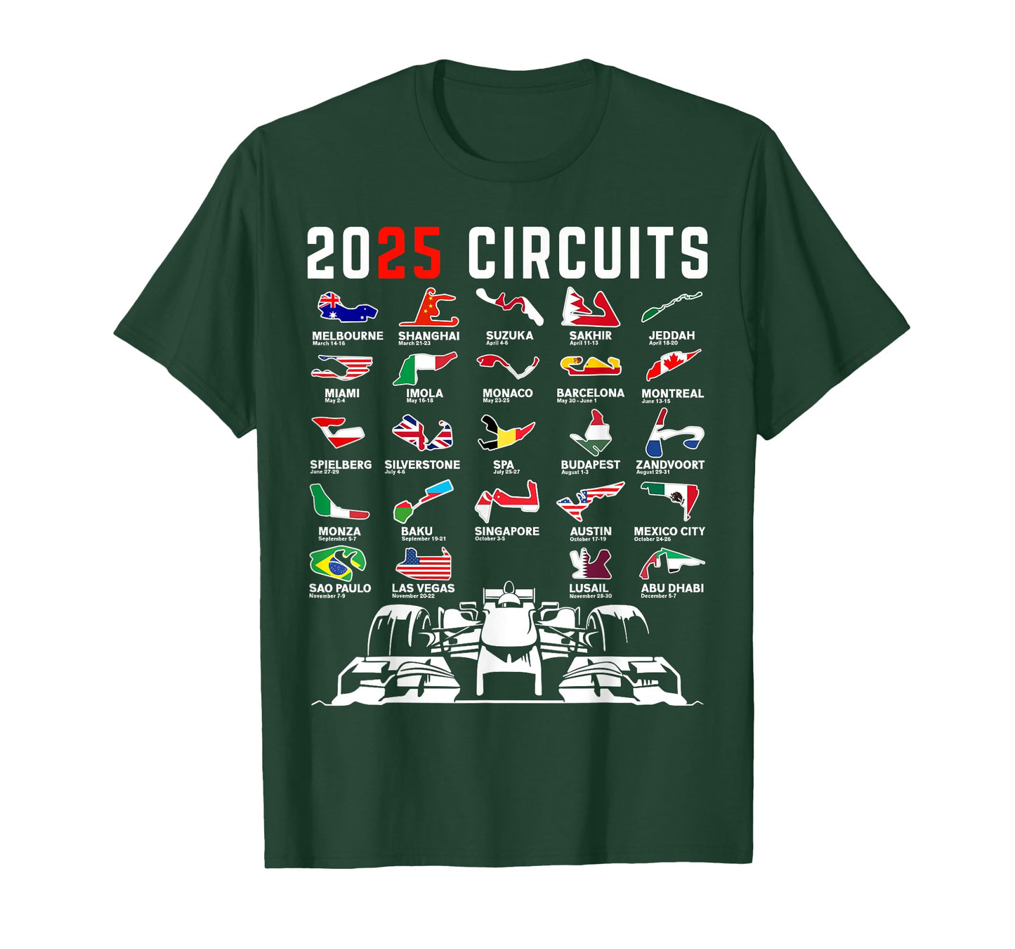 Racing Car Silhouette T-Shirt