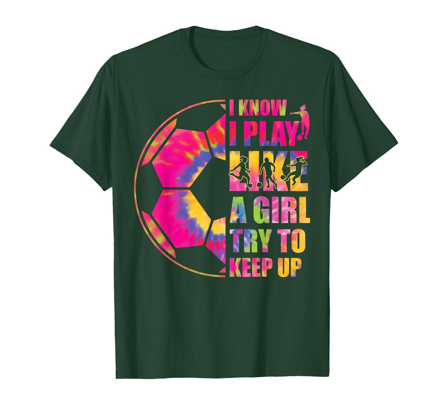 Funny Soccer I Know I Play Like A Girl Try To Keep Up Youth T-Shirt