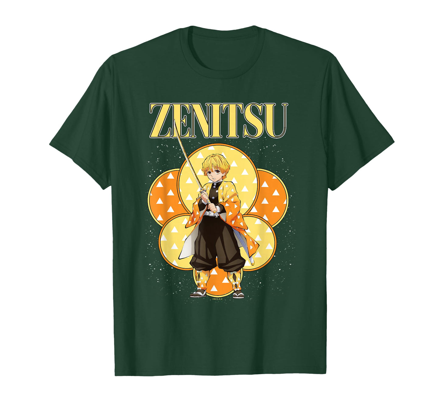 Demon Slayer: Kimetsu no Yaiba Zenitsu Yellow Flash Night T-Shirt