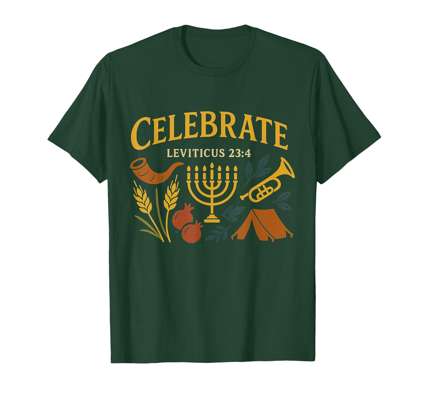 Celebrate Leviticus 23:4 Feasts Faith Design T-Shirt