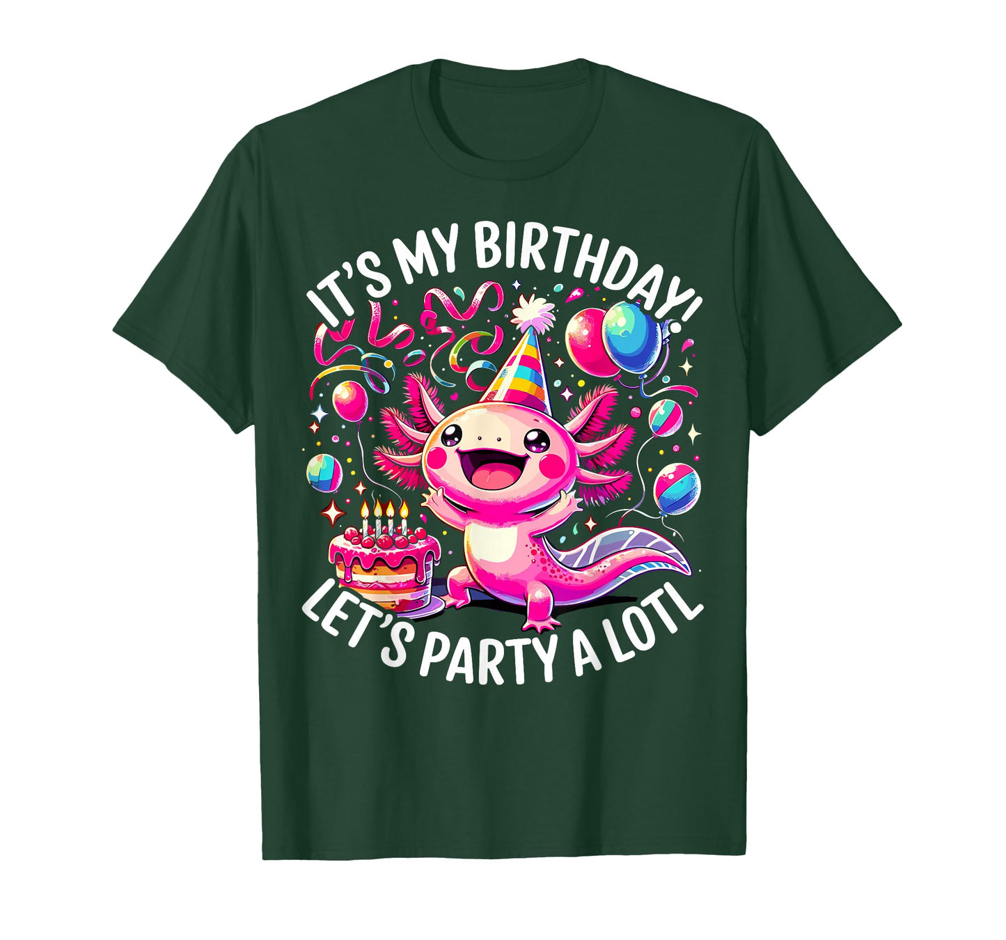 Birthday Axolotl Party T-Shirt