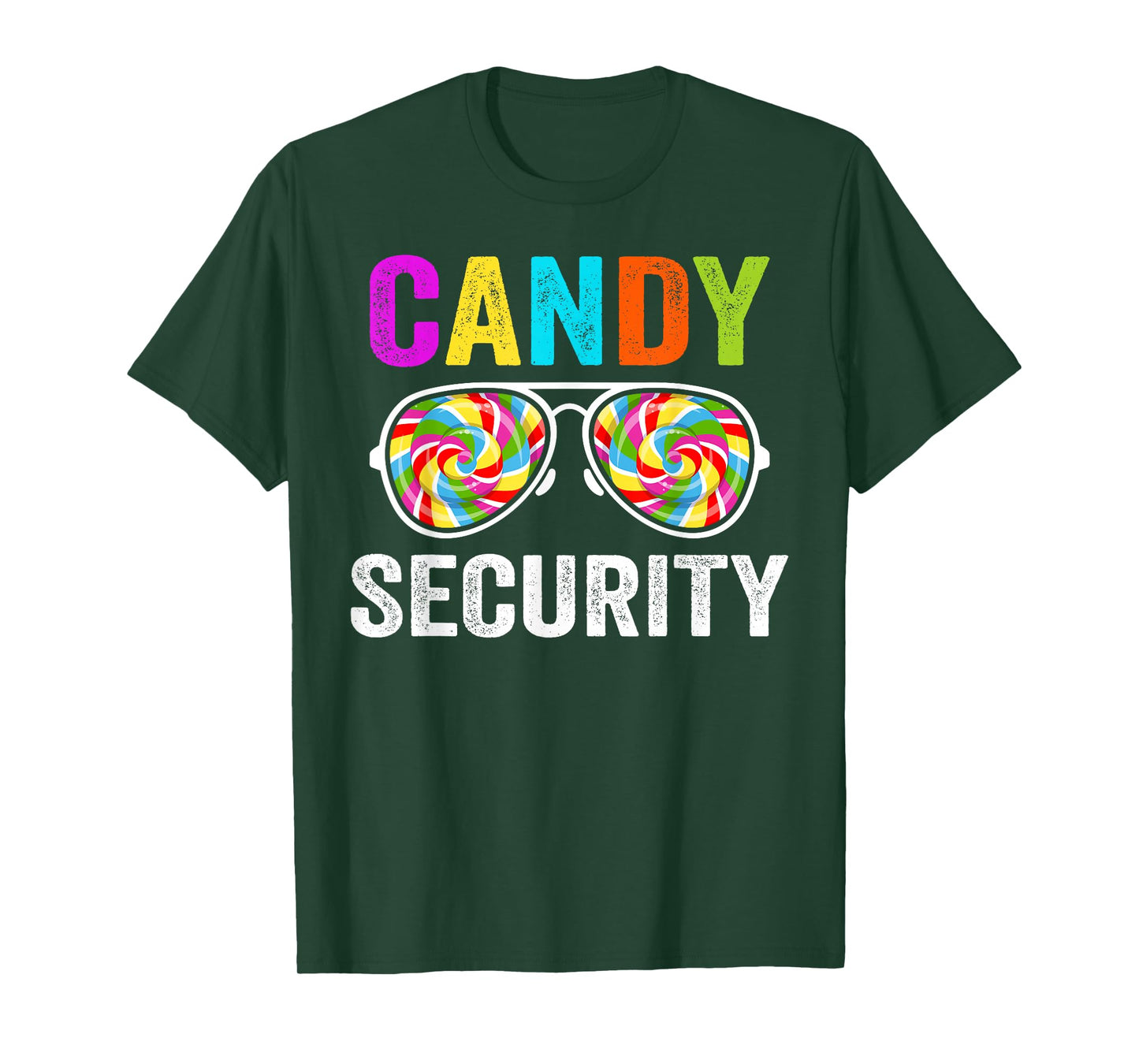 Candy Security Halloween Costume Funny Birthday Family Party T-Shirt