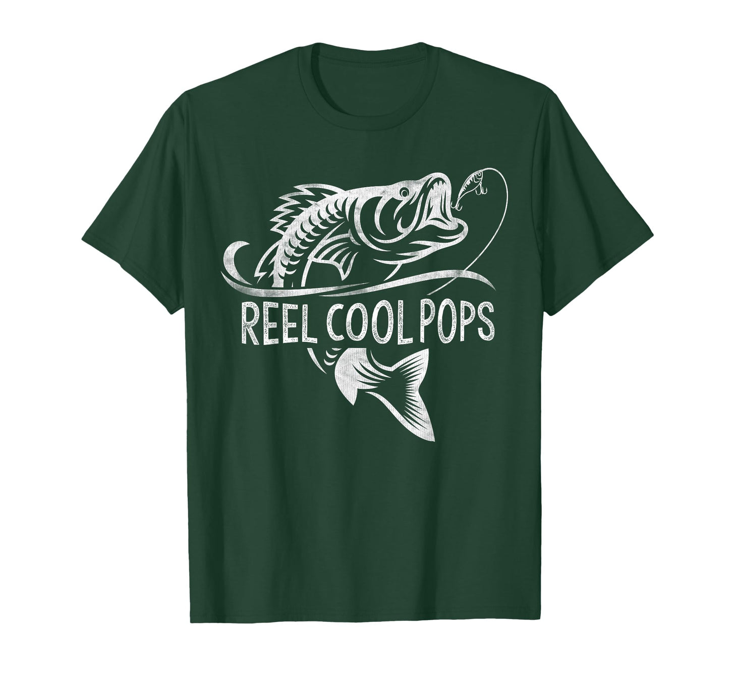Reel Cool Pops Fishing Gifts Pops Father's Day T-Shirt