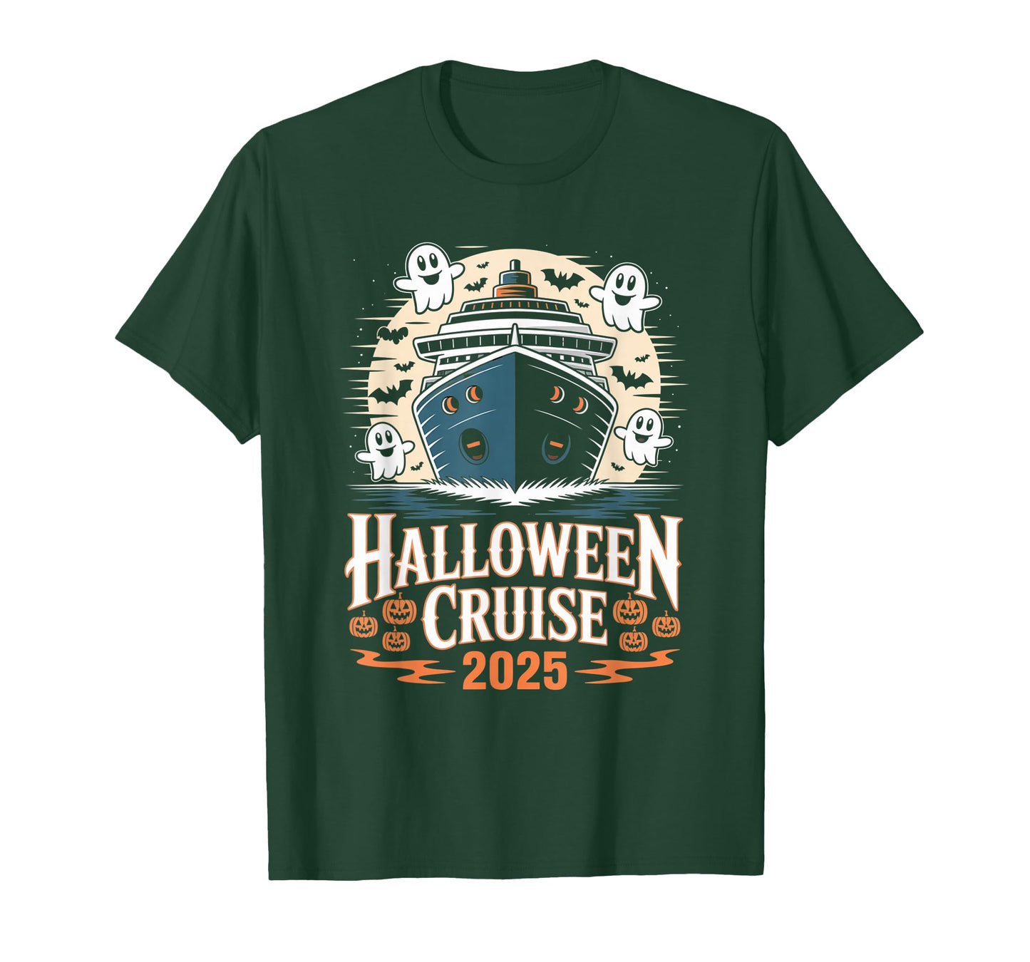 Family Halloween Cruise 2025 Matching Family Cruising Crew T-Shirt