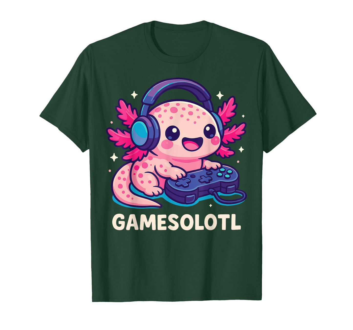 Gamesolotl Axolotl Gamer Gaming Anime T-Shirt