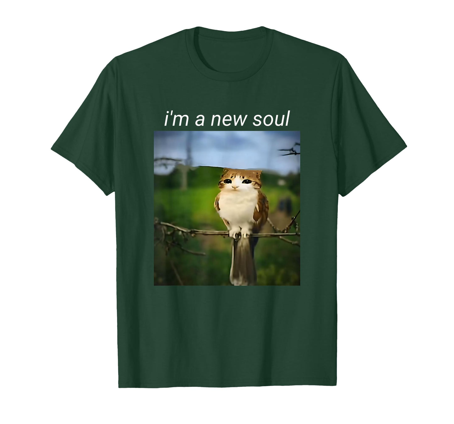 Funny meowl Meme, cat owl Meme brainrot gen Alpha Meme T-Shirt